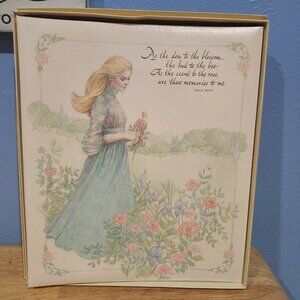 Vintage Hallmark Album 1970's Woman with Poem - Blank Pages NIB Scrapbook Photo